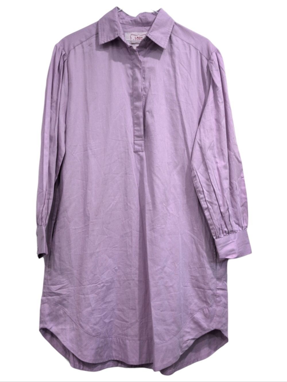 Lady Captain White Cotton Shirt Dress Size Medium